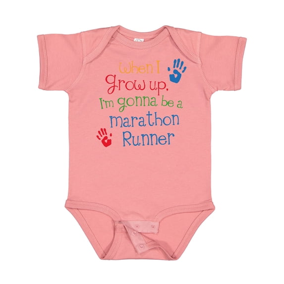 Inktastic Marathon Runner Future Boys or Girls Baby Bodysuit
