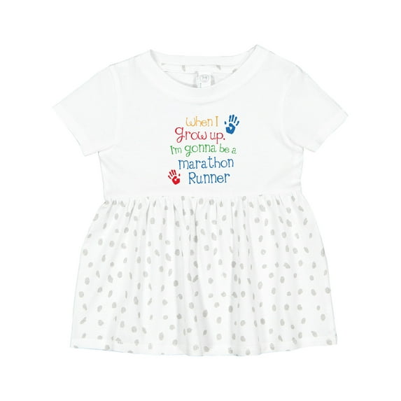 Inktastic Marathon Runner Future Girls Baby Dress