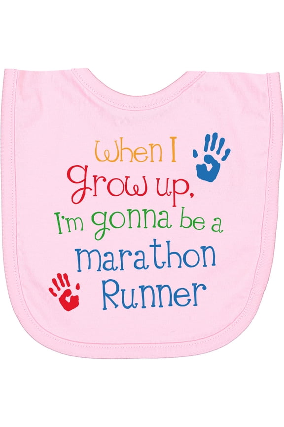 Marathon Runner Future Newborn Bib
