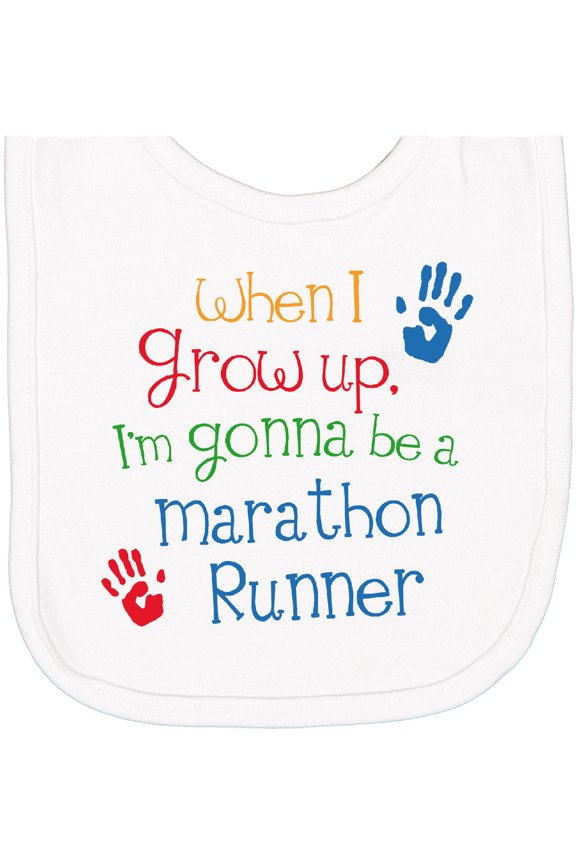 Marathon Runner Future Newborn Bib