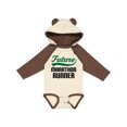 thumbnail image 1 of Inktastic Marathon Runner Childs Boys Long Sleeve Baby Bodysuit, 1 of 5