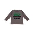 thumbnail image 1 of Inktastic Marathon Runner Gift Childs Boys Long Sleeve Toddler T-Shirt, 1 of 5