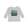thumbnail image 1 of Inktastic Marathon Runner Gift Childs Boys Long Sleeve Toddler T-Shirt, 1 of 5
