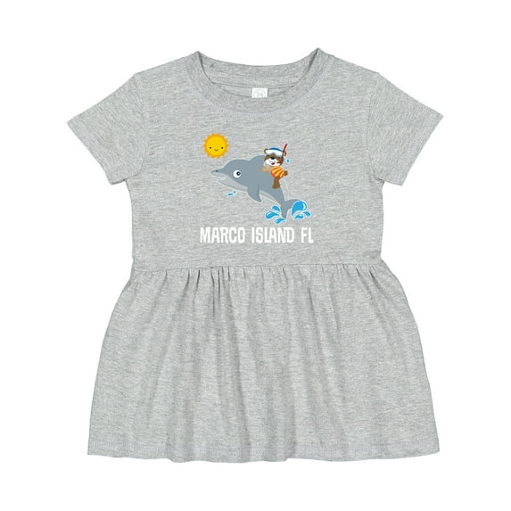 Inktastic Marco Island Florida Vacation Girls Baby Dress