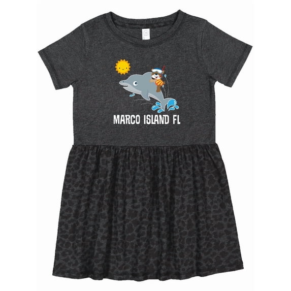 Inktastic Marco Island Florida Vacation Girls Toddler Dress