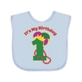 thumbnail image 1 of Inktastic Mardi Gras 1st Birthday Boys or Girls Baby Bib, 1 of 4