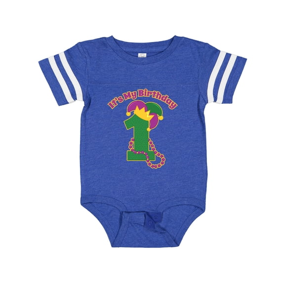 Inktastic Mardi Gras 1st Birthday Boys or Girls Baby Bodysuit