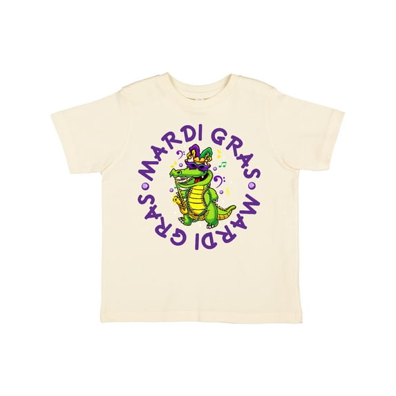 Inktastic Mardi Gras 2021 Party Alligator Boys or Girls Toddler T-Shirt