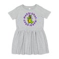 thumbnail image 1 of Inktastic Mardi Gras Party Alligator Girls Toddler Dress, 1 of 5