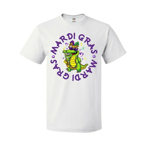 Inktastic Mardi Gras 2021 Party Alligator T-Shirt