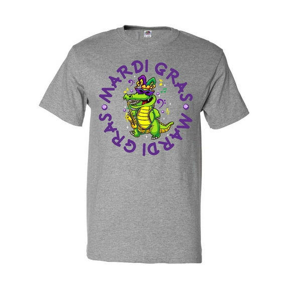 Inktastic Mardi Gras 2021 Party Alligator T-Shirt