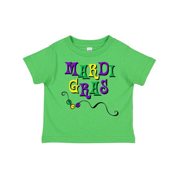 Inktastic Mardi Gras Beads Boys or Girls Toddler T-Shirt
