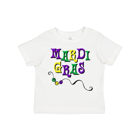 Inktastic Mardi Gras Beads Boys or Girls Toddler T-Shirt