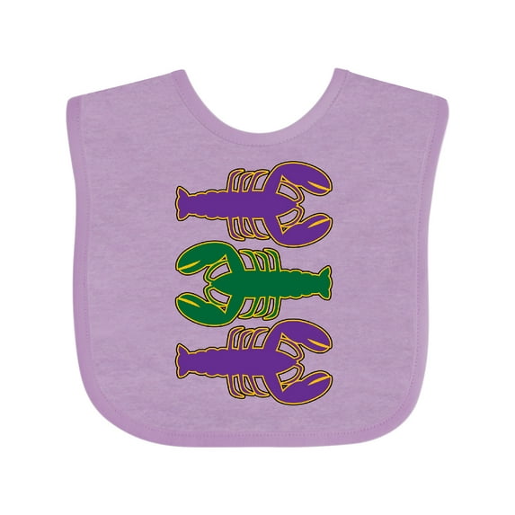 Inktastic Mardi Gras Celebration Funny Crawfish Boys or Girls Baby Bib