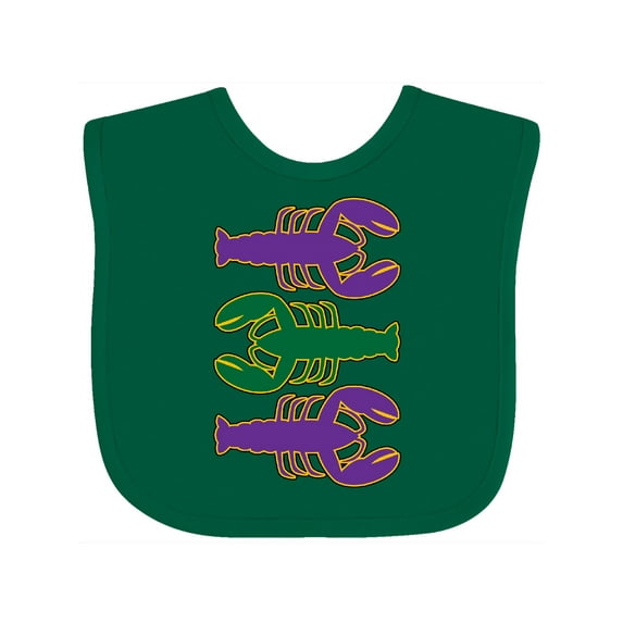 Inktastic Mardi Gras Celebration Funny Crawfish Boys or Girls Baby Bib