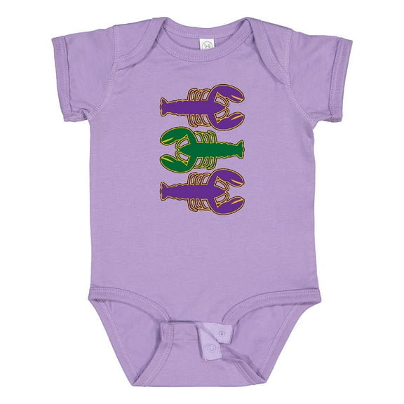 Inktastic Mardi Gras Celebration Funny Crawfish Boys or Girls Baby Bodysuit