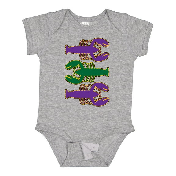 Inktastic Mardi Gras Celebration Funny Crawfish Boys or Girls Baby Bodysuit