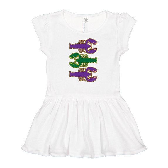Inktastic Mardi Gras Celebration Funny Crawfish Girls Baby Dress
