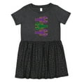thumbnail image 1 of Inktastic Mardi Gras Celebration Funny Crawfish Girls Toddler Dress, 1 of 5