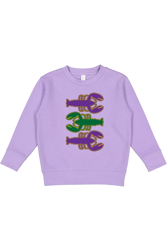 Mardi Gras Celebration Funny Crawfish Toddler Sweatshirt