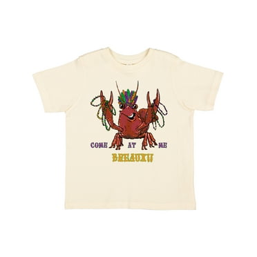 Inktastic Mardi Gras Come at Me Breaux Crayfish Boys or Girls Toddler T-Shirt