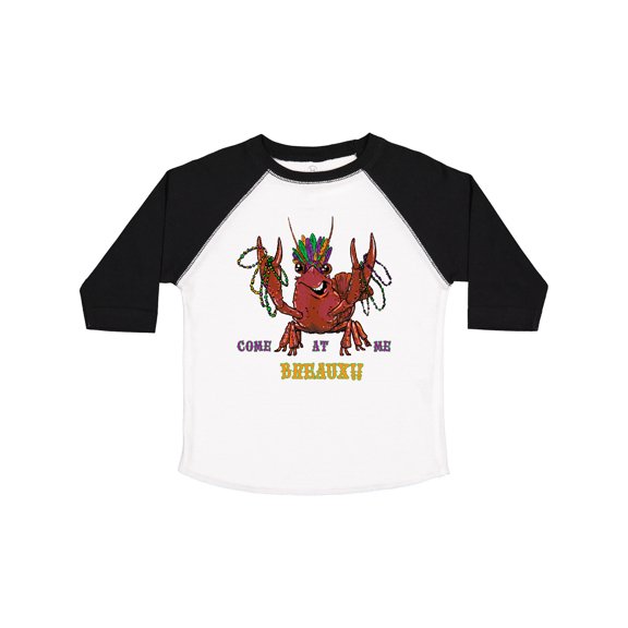 Inktastic Mardi Gras Come at Me Breaux Crayfish Boys or Girls Toddler T-Shirt