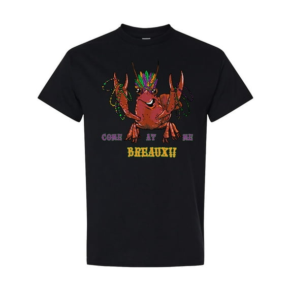 Inktastic Mardi Gras Come at Me Breaux Crayfish T-Shirt