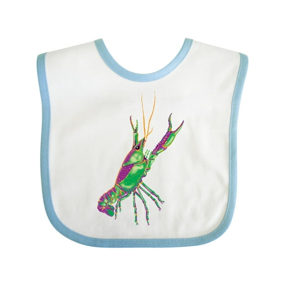 Inktastic Mardi Gras Crayfish Artsy Boys or Girls Baby Bib