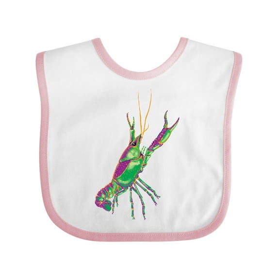 Inktastic Mardi Gras Crayfish Artsy Boys or Girls Baby Bib