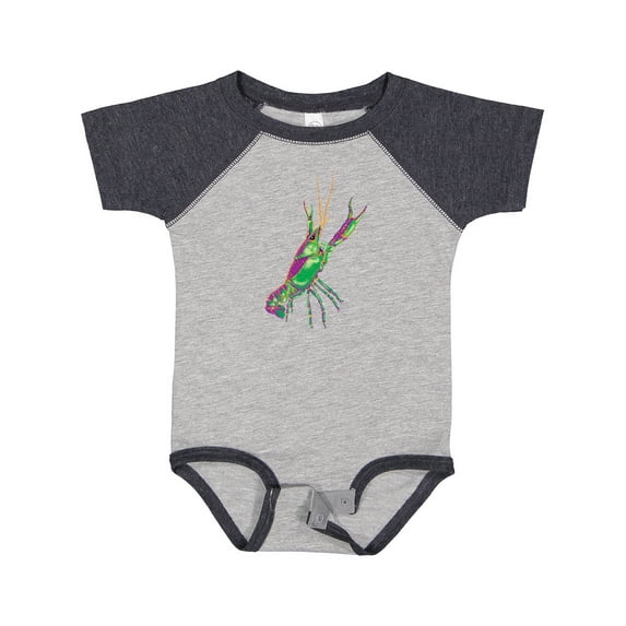 Inktastic Mardi Gras Crayfish Artsy Boys or Girls Baby Bodysuit