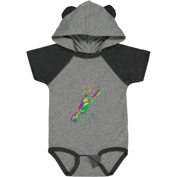 Inktastic Mardi Gras Crayfish Artsy Boys or Girls Baby Bodysuit