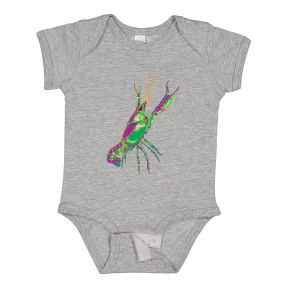 Inktastic Mardi Gras Crayfish Artsy Boys or Girls Baby Bodysuit