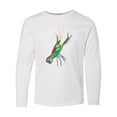thumbnail image 1 of Inktastic Mardi Gras Crayfish Artsy Long Sleeve Youth T-Shirt, 1 of 5