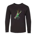 thumbnail image 1 of Inktastic Mardi Gras Crayfish Artsy Long Sleeve Youth T-Shirt, 1 of 5