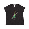 thumbnail image 1 of Inktastic Mardi Gras Crayfish Artsy Women's Plus Size T-Shirt, 1 of 5