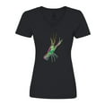 thumbnail image 1 of Inktastic Mardi Gras Crayfish Artsy Women's V-Neck T-Shirt, 1 of 5