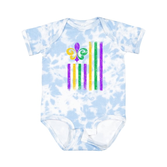 Inktastic Mardi Gras Flag 2 Boys or Girls Baby Bodysuit