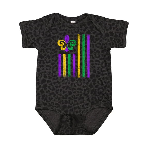Inktastic Mardi Gras Flag 2 Boys or Girls Baby Bodysuit