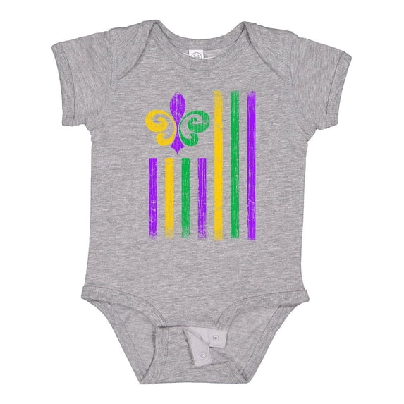 Inktastic Mardi Gras Flag 2 Boys or Girls Baby Bodysuit