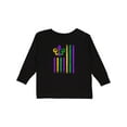 thumbnail image 1 of Inktastic Mardi Gras Flag 2 Boys or Girls Long Sleeve Toddler T-Shirt, 1 of 5