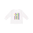 thumbnail image 1 of Inktastic Mardi Gras Flag 2 Boys or Girls Long Sleeve Toddler T-Shirt, 1 of 5