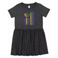 thumbnail image 1 of Inktastic Mardi Gras Flag 2 Girls Toddler Dress, 1 of 5
