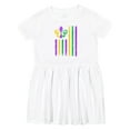 thumbnail image 1 of Inktastic Mardi Gras Flag 2 Girls Toddler Dress, 1 of 5