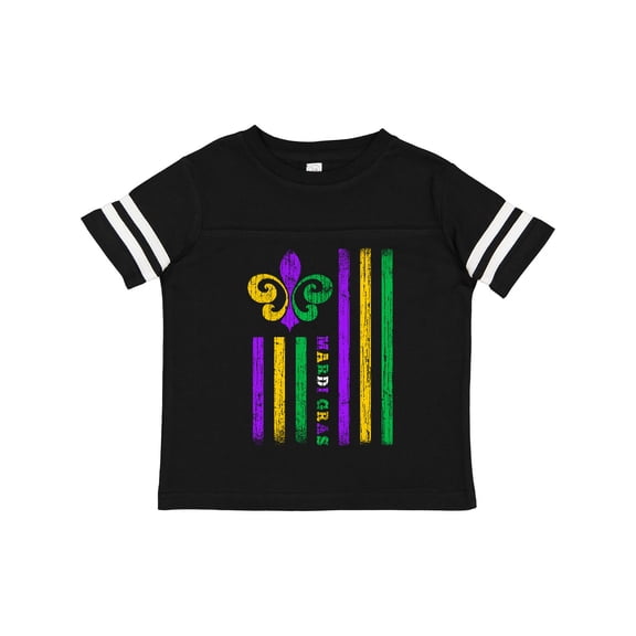 Inktastic Mardi Gras Flag Boys or Girls Toddler T-Shirt