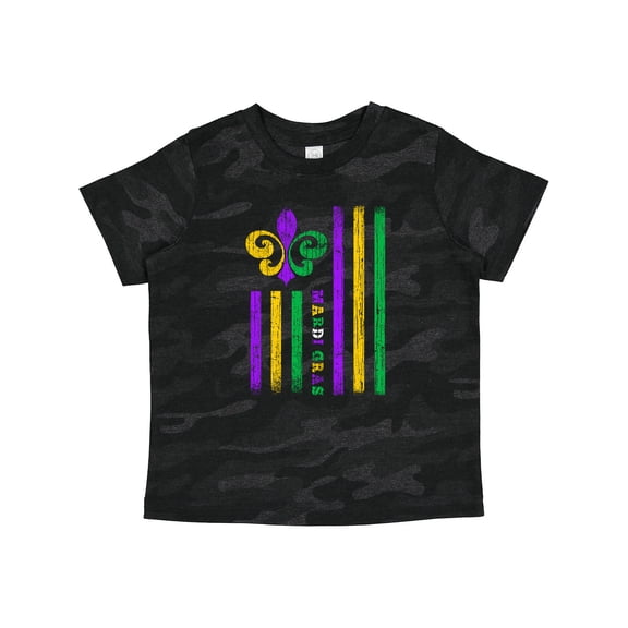 Inktastic Mardi Gras Flag Boys or Girls Toddler T-Shirt