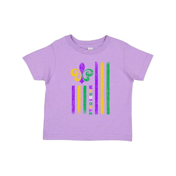 Inktastic Mardi Gras Flag Boys or Girls Toddler T-Shirt