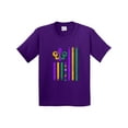 thumbnail image 1 of Inktastic Mardi Gras Flag Youth T-Shirt, 1 of 5
