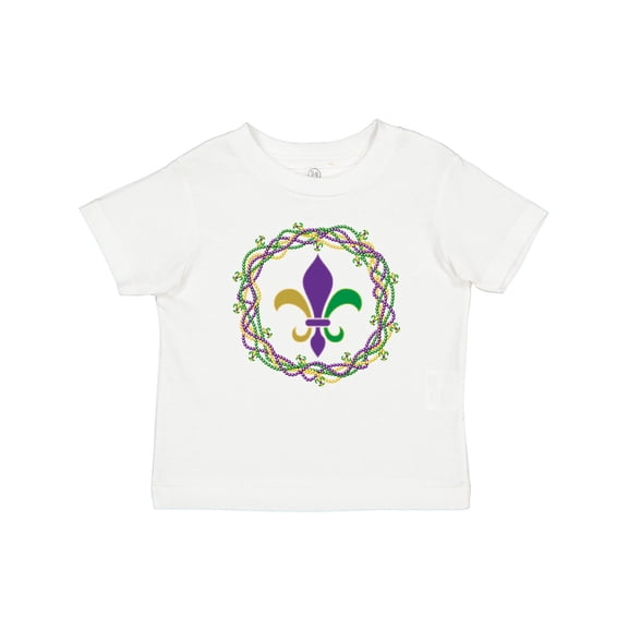 Inktastic Mardi Gras Fleur De Lis Beads Boys or Girls Baby T-Shirt