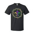 thumbnail image 1 of Inktastic Mardi Gras Fleur De Lis Beads T-Shirt, 1 of 5