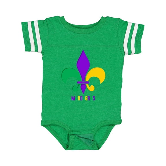 Inktastic Mardi Gras Fleur De Lis Girls Baby Bodysuit